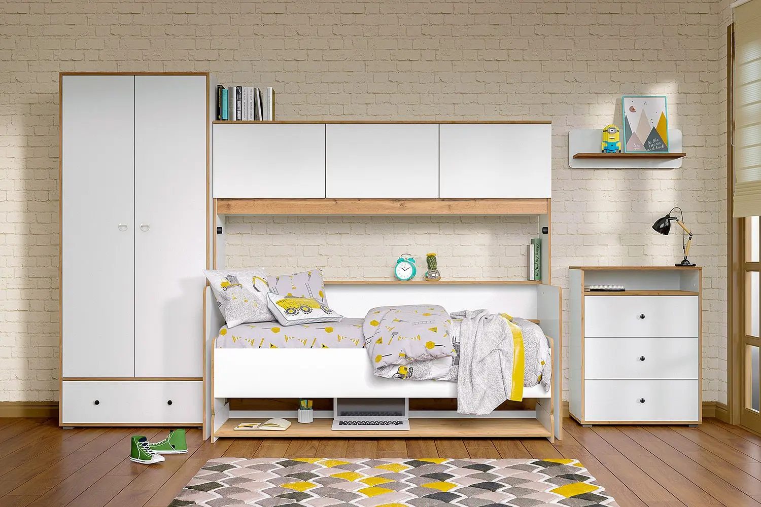 Pat-transformer Mobi Vudi 11.60 80x180 (White/Gold Oak) - 3