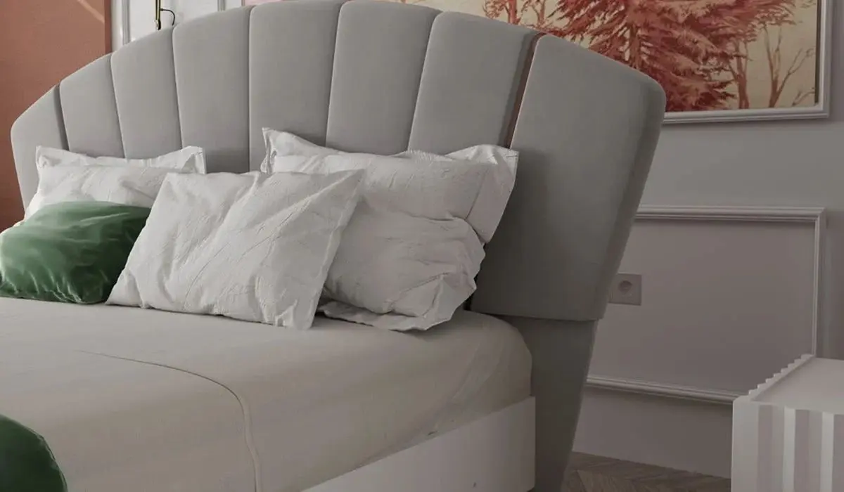 Pat ModaLife Anfora cu depozitare 160x200 (Grey)