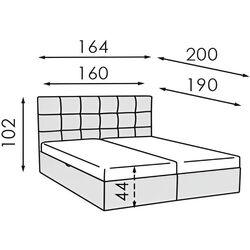 Pat continental + Topper Modern Modena Roll Up H-4/Dolce 01 (Beige Light) Thumb