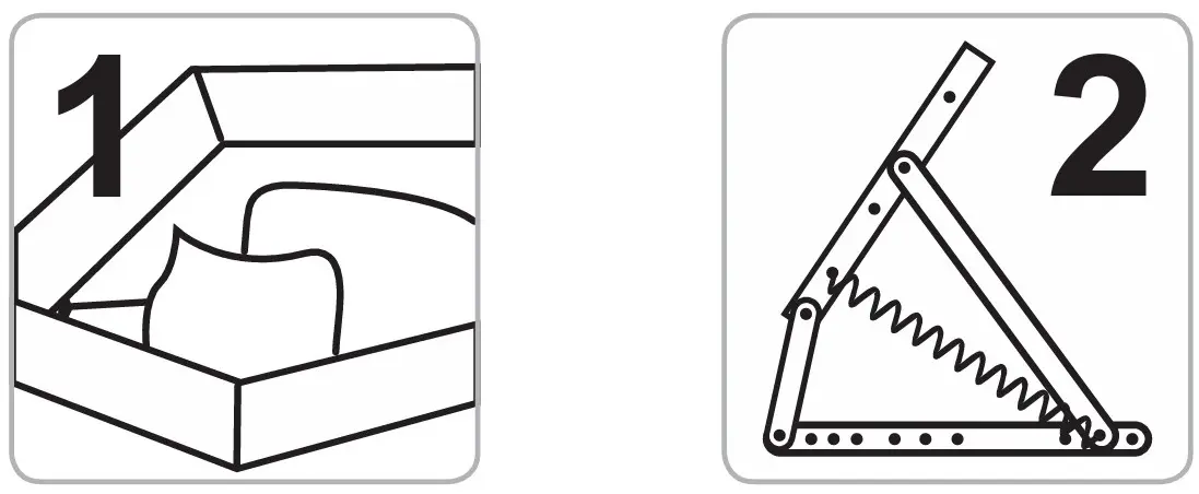 Кровать Modern Ameli 1 Vavilon 62 подъемный механизм 160x200 (Beige-Gray Dark)