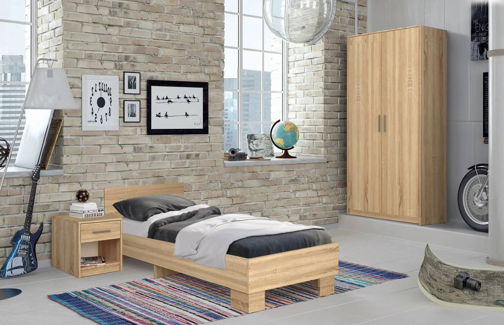 Pat Modern Tennessee 90x200 (Sonoma Oak)