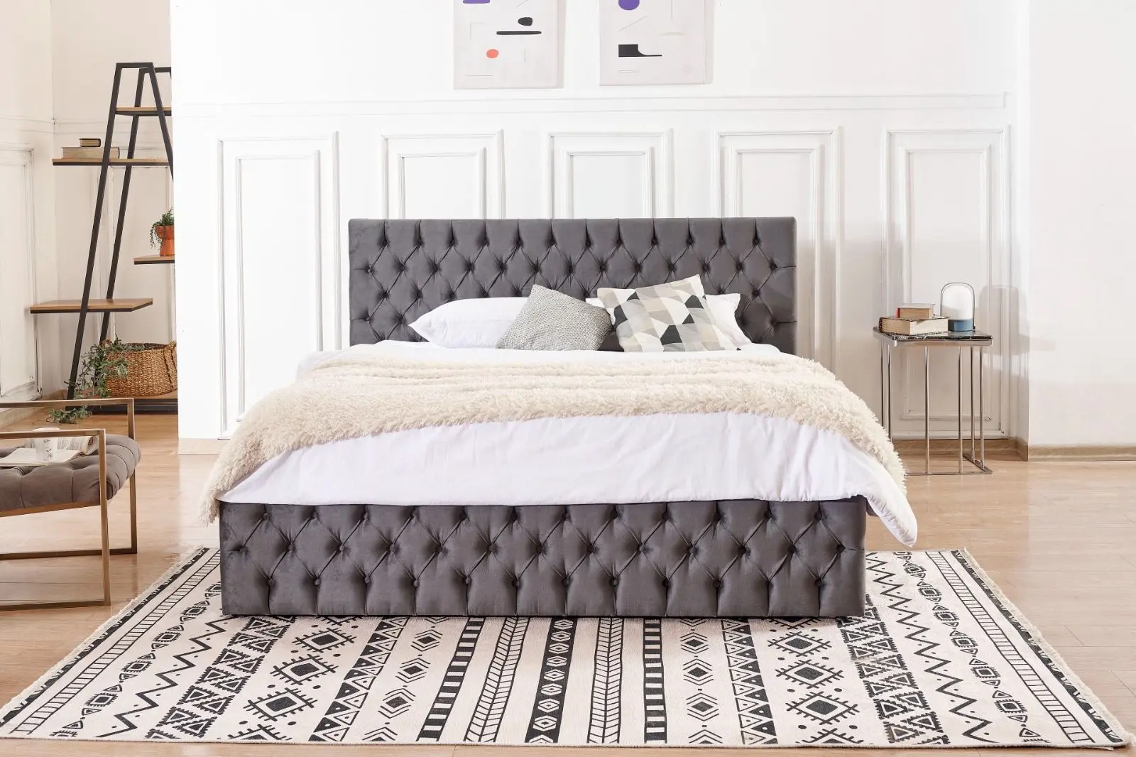 Pat Monessa Ayla Highbed 160x200 Babyface 08 (Anthracite) - 6