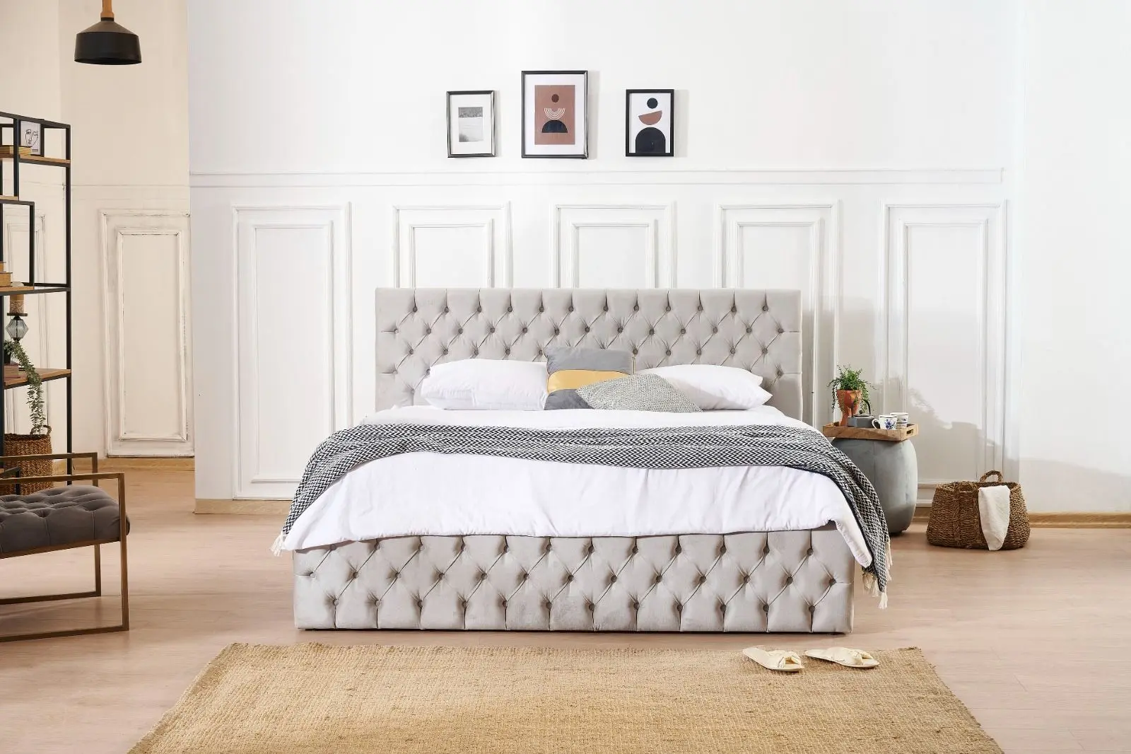 Pat Monessa Ayla Highbed 160x200 Duca (Gray Light) - 4