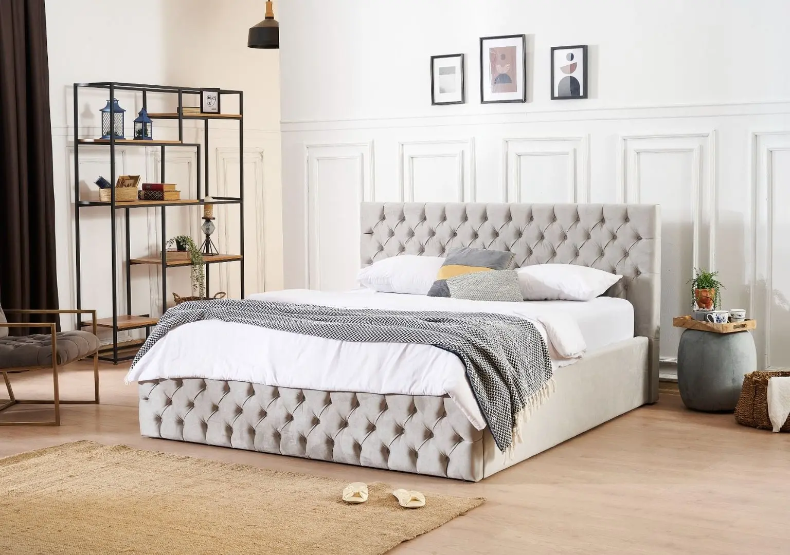Pat Monessa Ayla Highbed 180x200 Duca (Gray Light) - 4