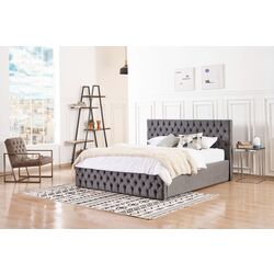 Pat Monessa Ayla Highbed 180x200 cu mecanism de ridicare Babyface 08 (Anthracite) Thumb