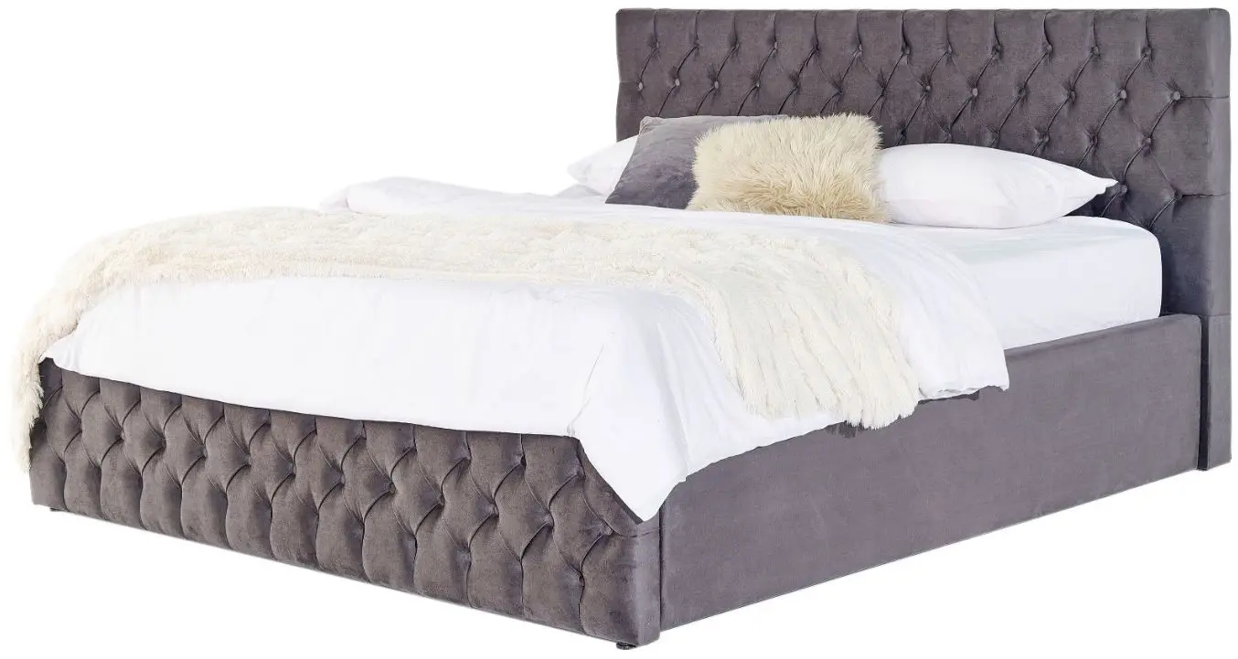 Pat Monessa Ayla Highbed 180x200 cu mecanism de ridicare Babyface 08 (Anthracite)