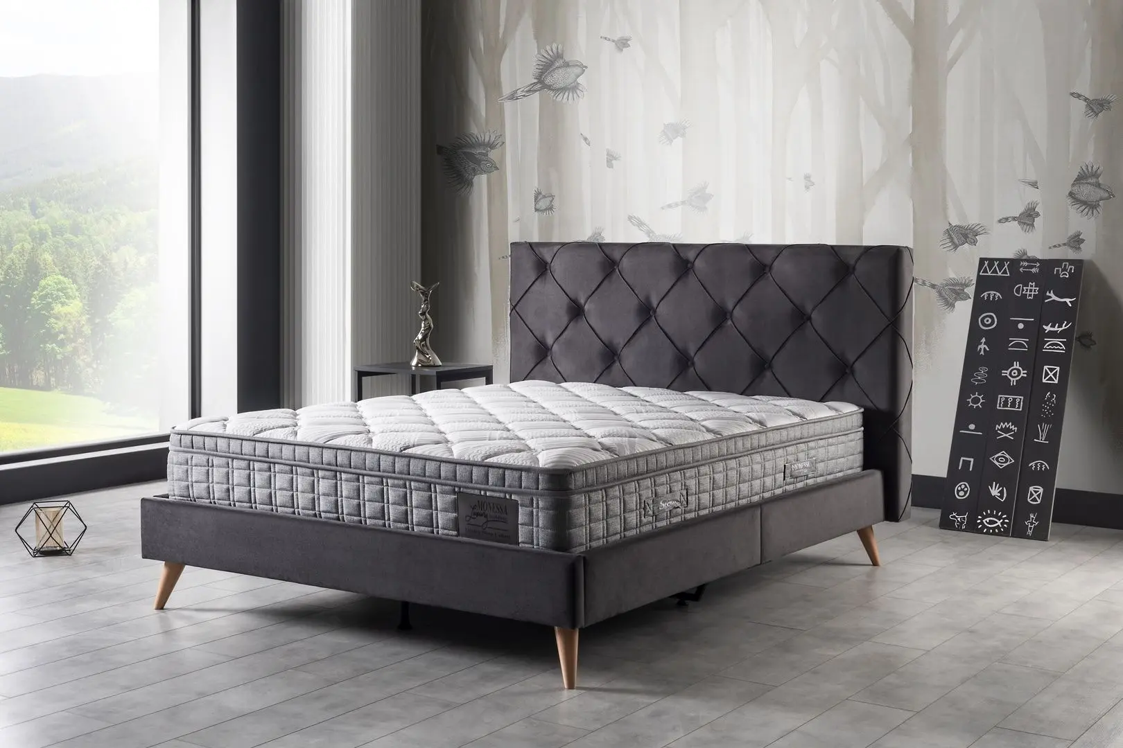 Pat Monessa Majestic 180x200 Babyface 08 (Anthracite) - 2