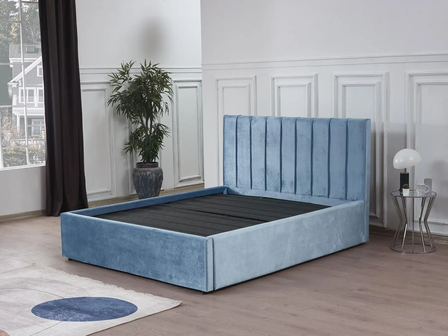 Кровать Monessa Stripes Highbed 140x200 Duca (Turquoise) - 3