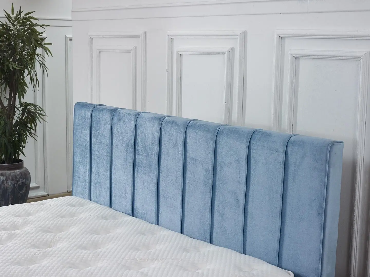 Кровать Monessa Stripes Highbed 140x200 Duca (Turquoise) - 4
