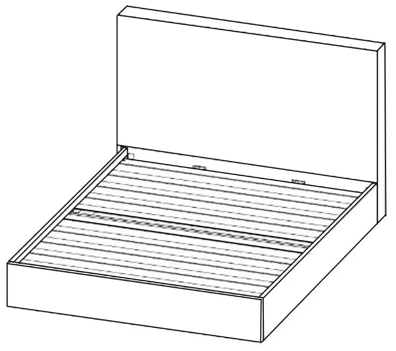 Кровать Monessa Stripes Highbed 140x200 Duca (Turquoise) - 5