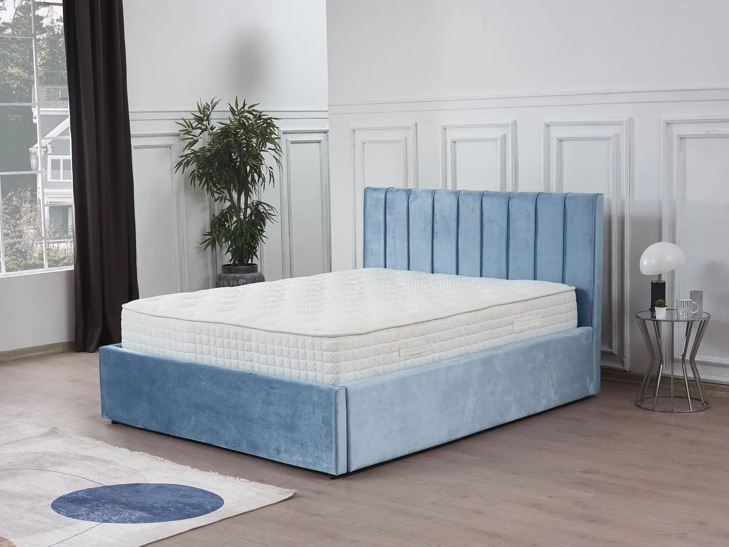Pat Monessa Stripes Highbed 160x200 Duca (Turquoise) - 2