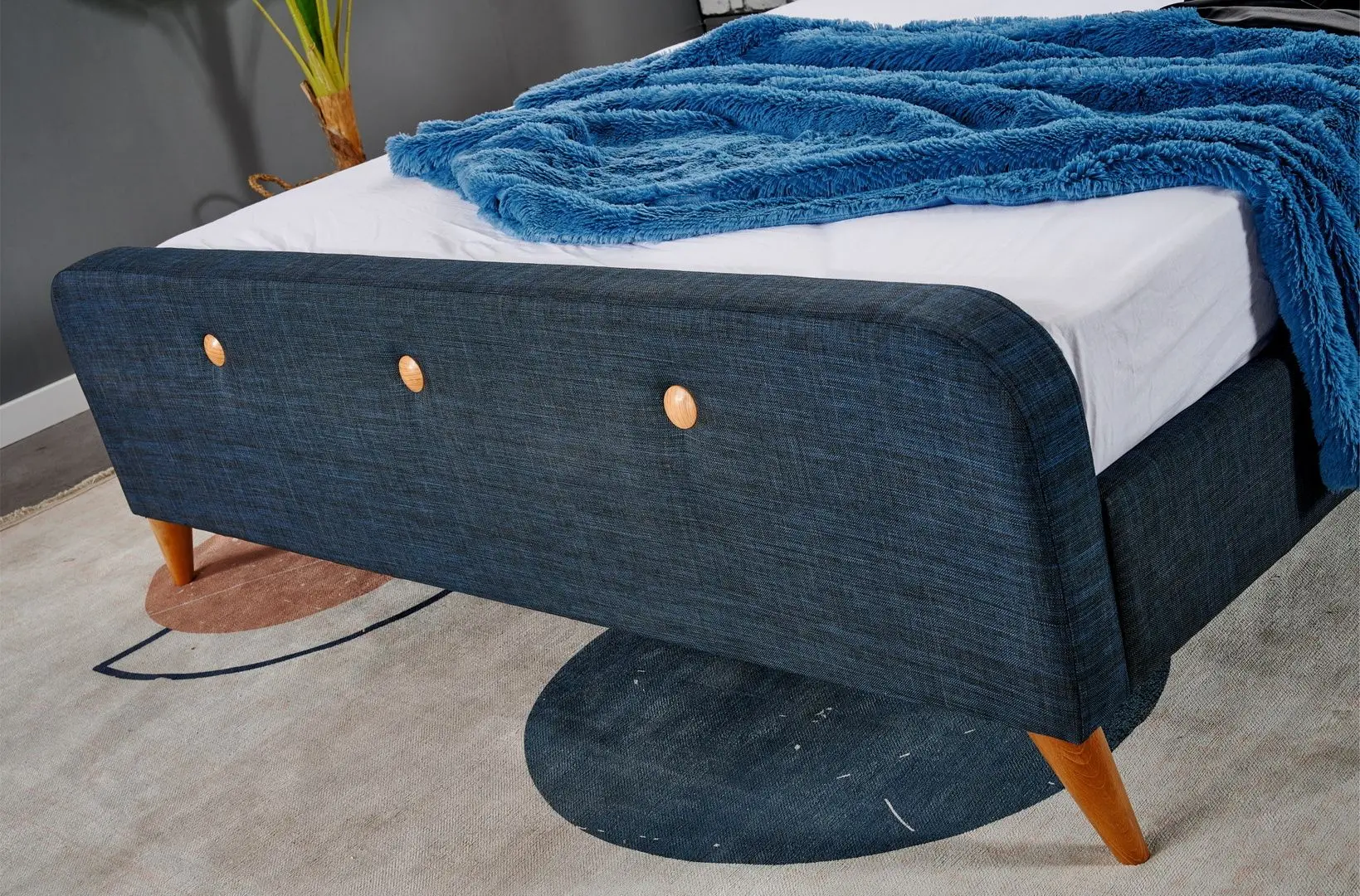 Pat Monessa Trend 160x200 Keten Q (Blue) - 3