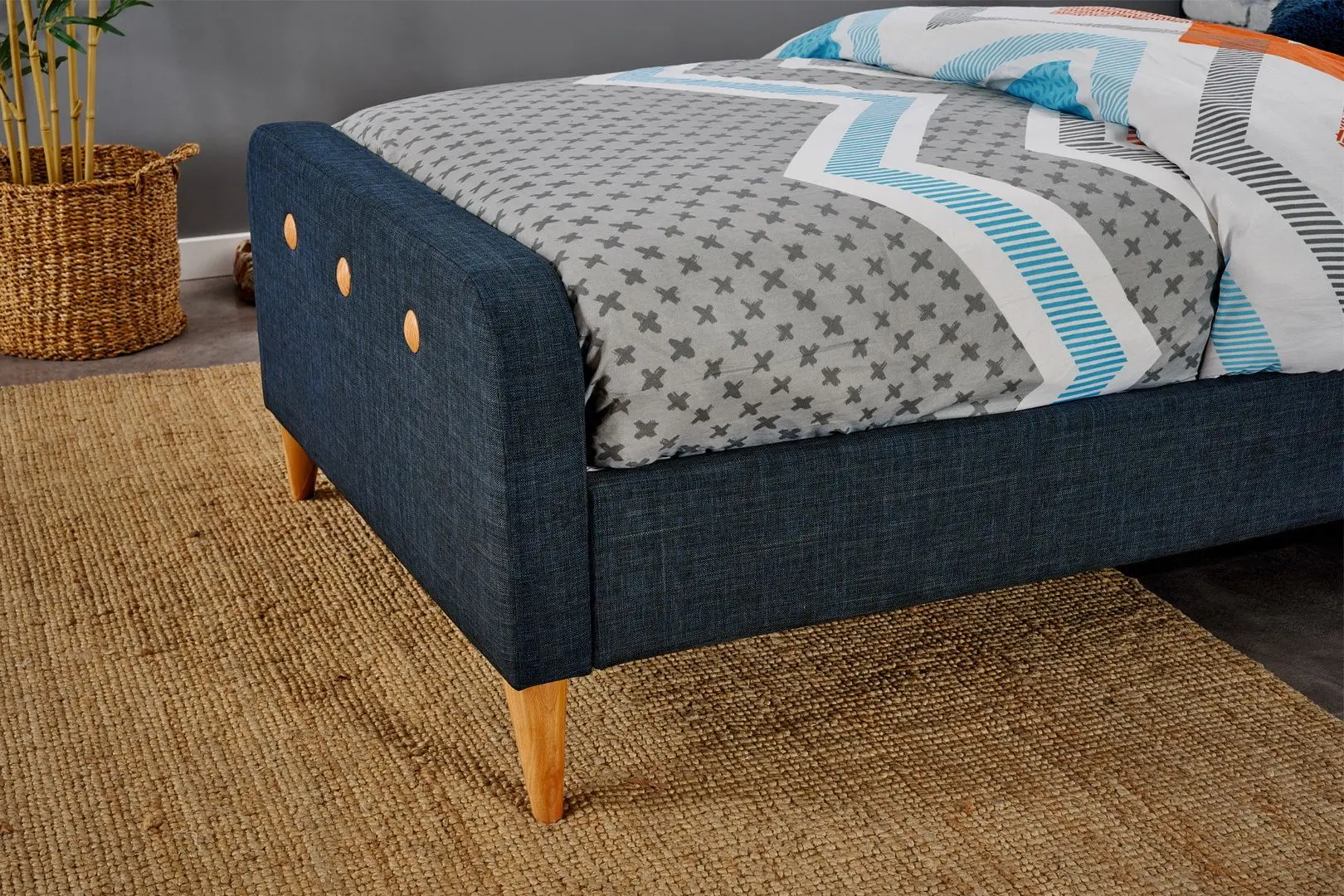 Pat Monessa Trend 180x200 Keten Q (Blue) - 2