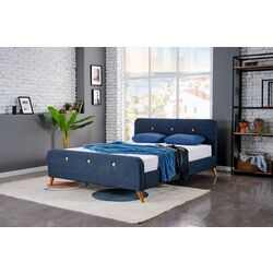 Pat Monessa Trend 180x200 Keten Q (Blue) Thumb