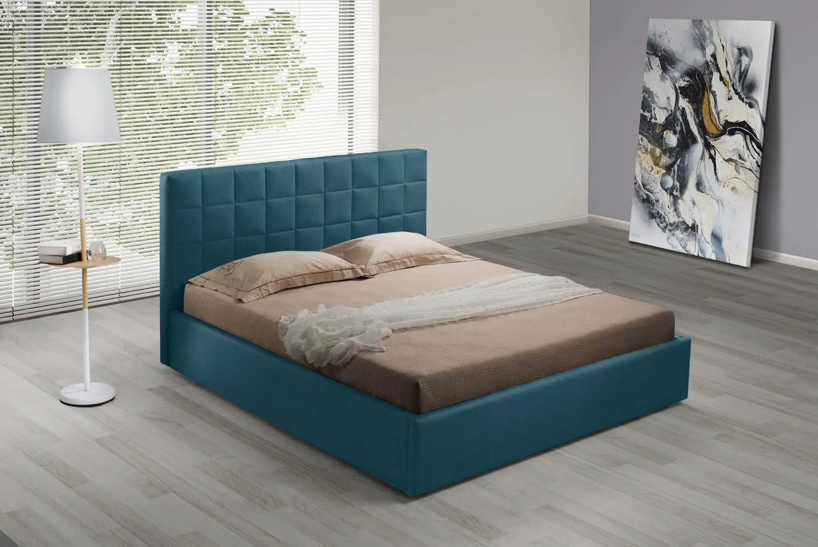 Кровать Montella Eskel Riviera 76 160x200 (Dark Turquoise)