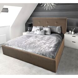 Кровать Montella Soft Monolith 09 160x200 (Brown Light) Thumb