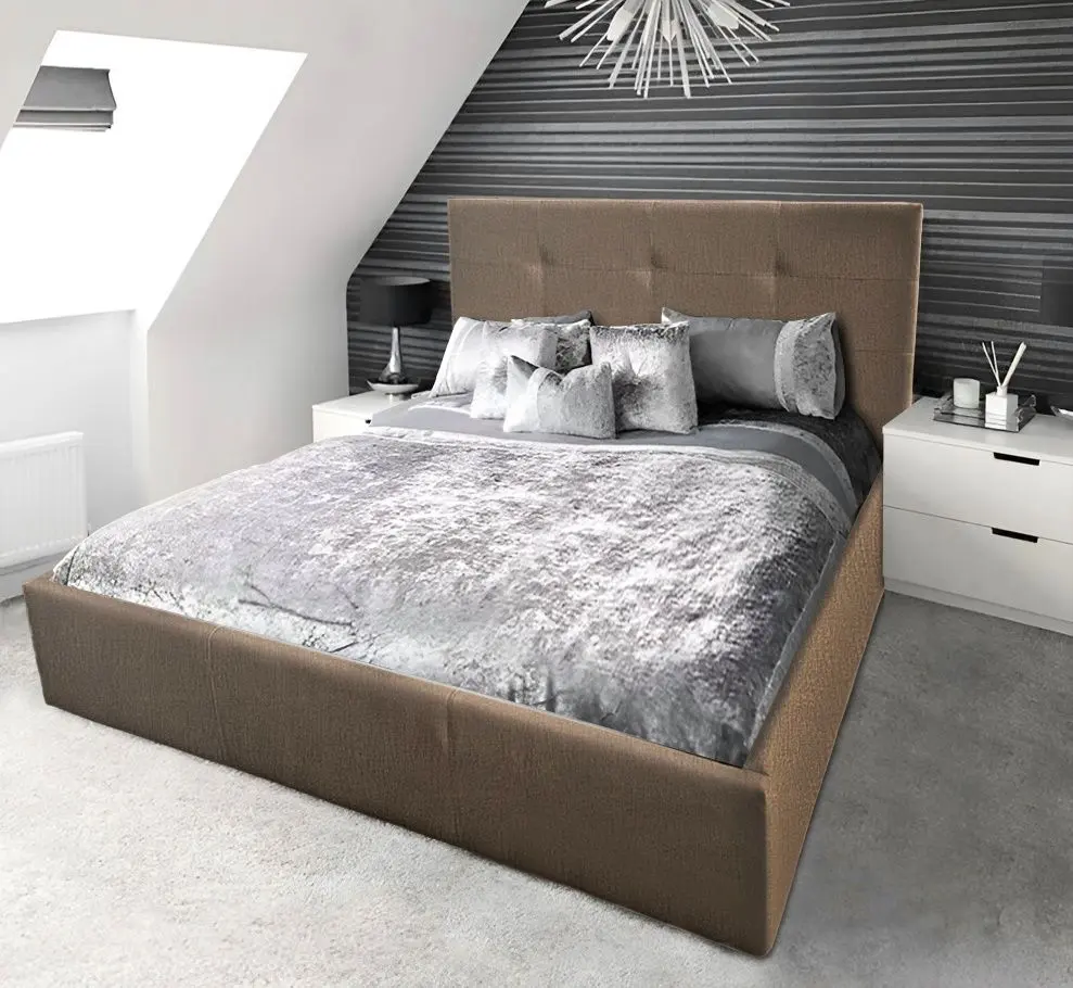 Кровать Montella Soft Monolith 09 160x200 (Brown Light)