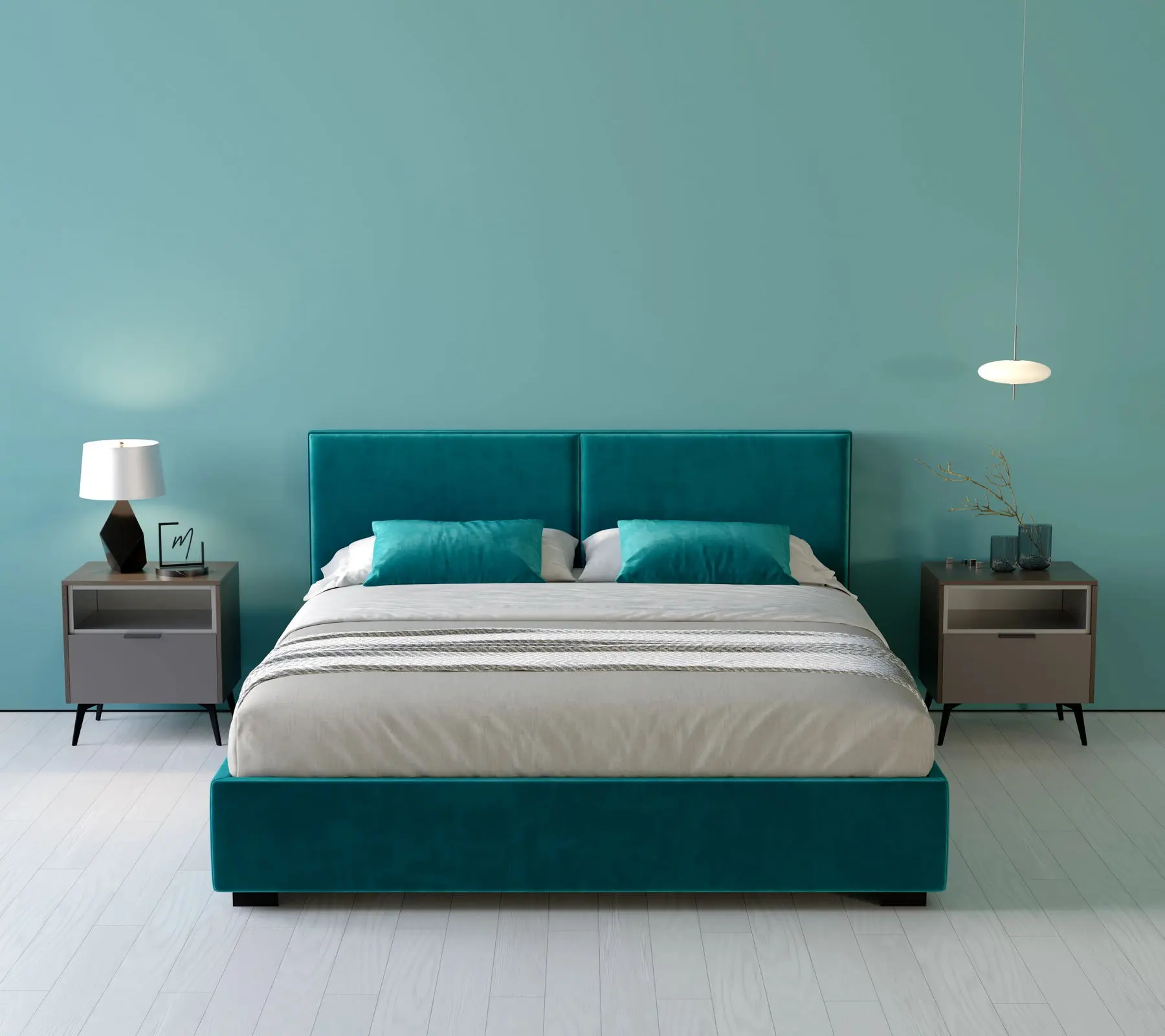 Кровать my-Bria 160x200 (Azzurro)