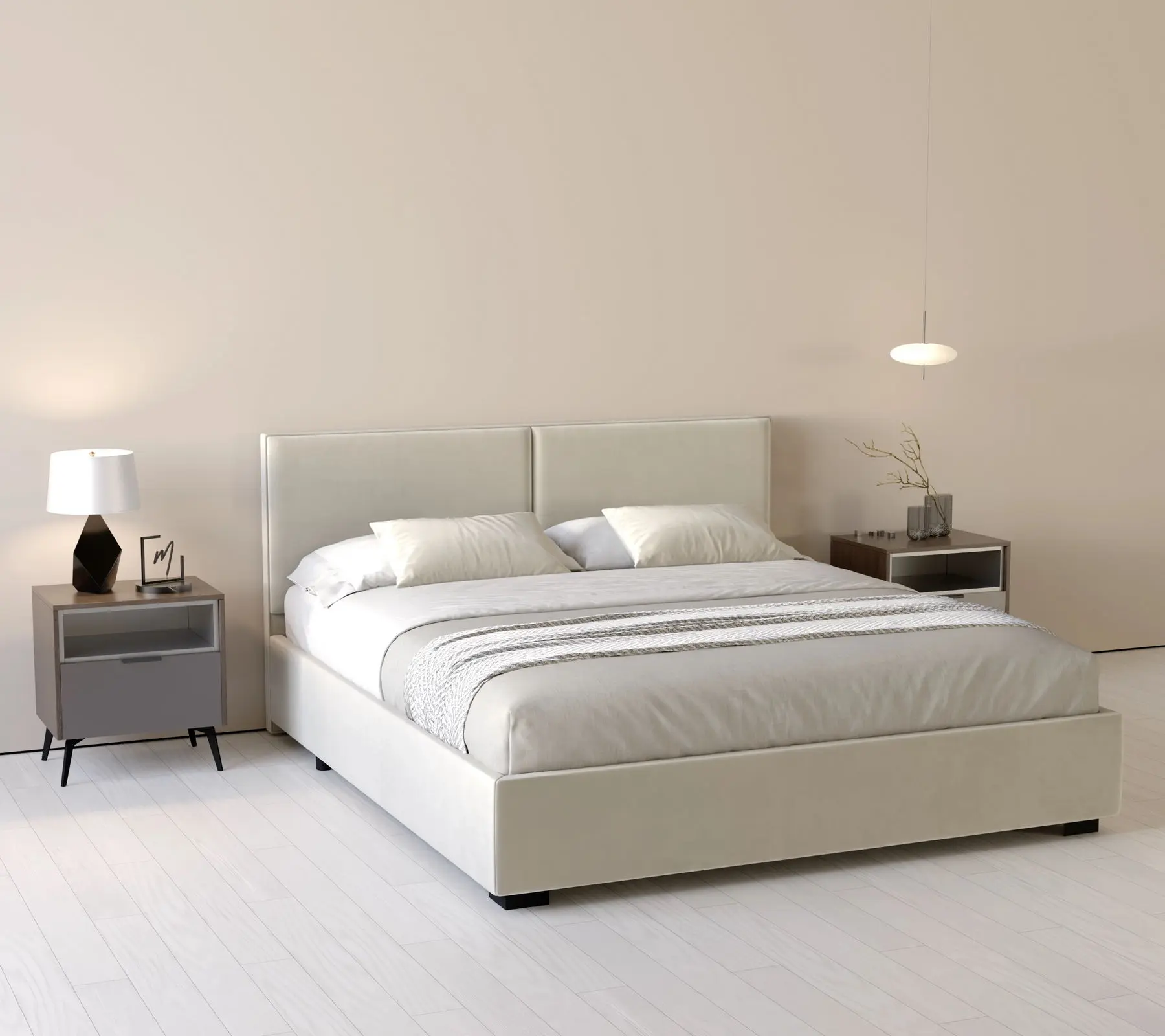 Кровать my-Bria 200x200 (Grigio)