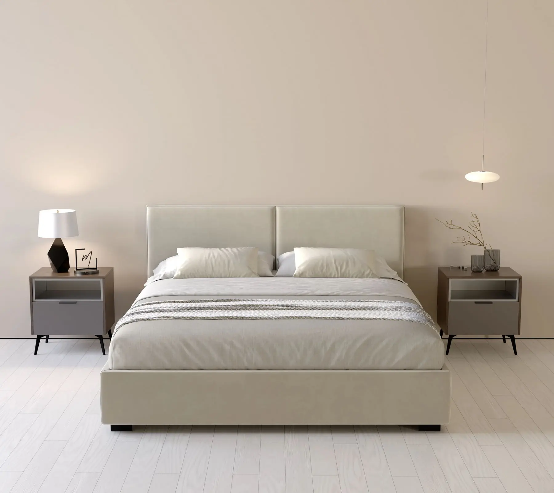 Кровать my-Bria 200x200 (Grigio)