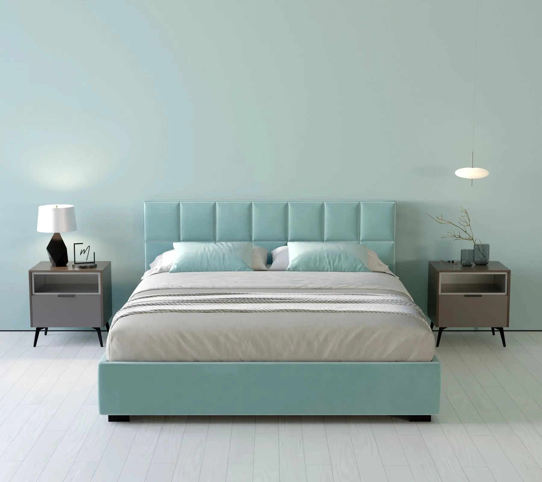 Кровать my-Kiki 140x200 (Acqua)