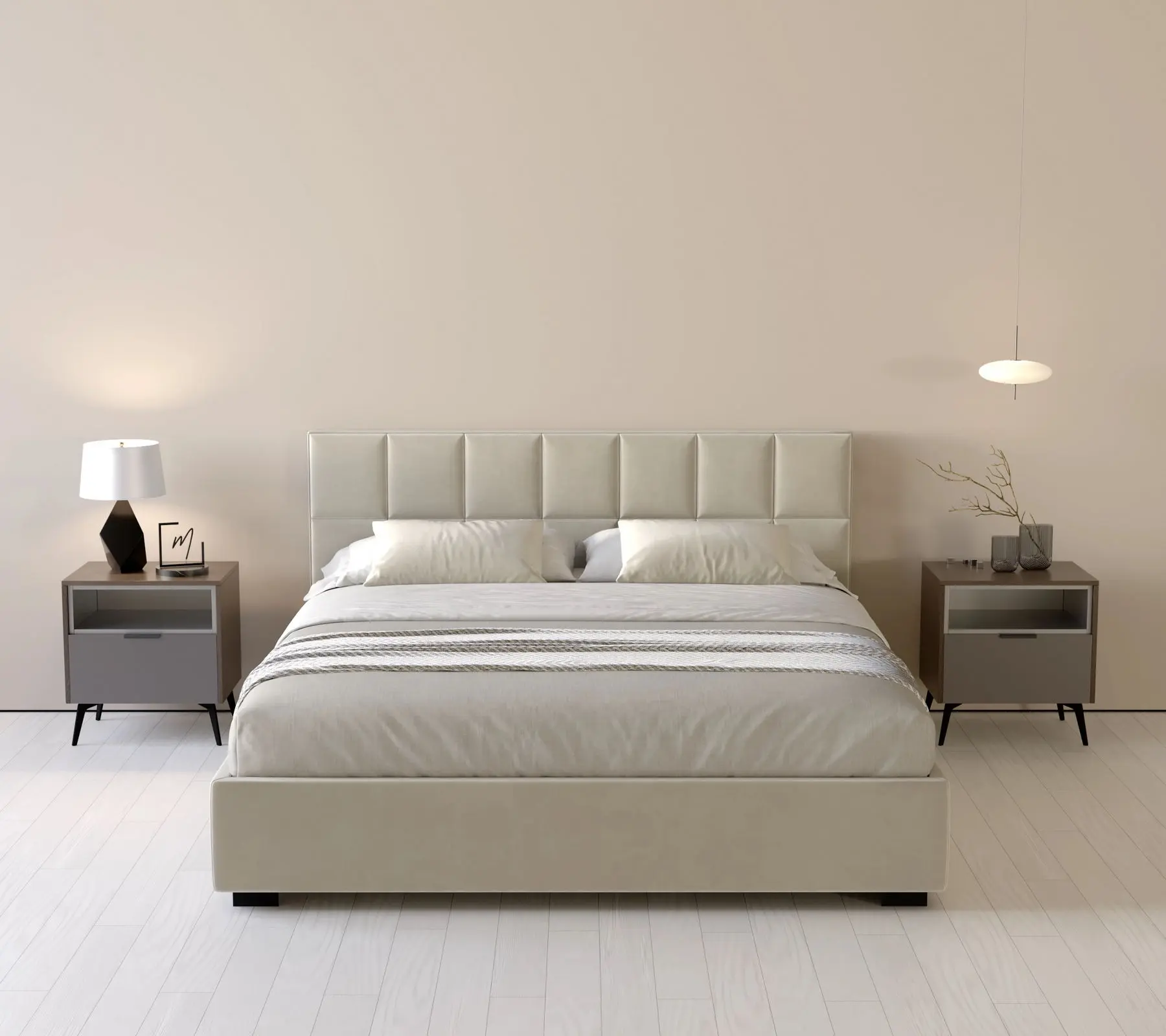 Кровать my-Kiki 140x200 (Grigio)