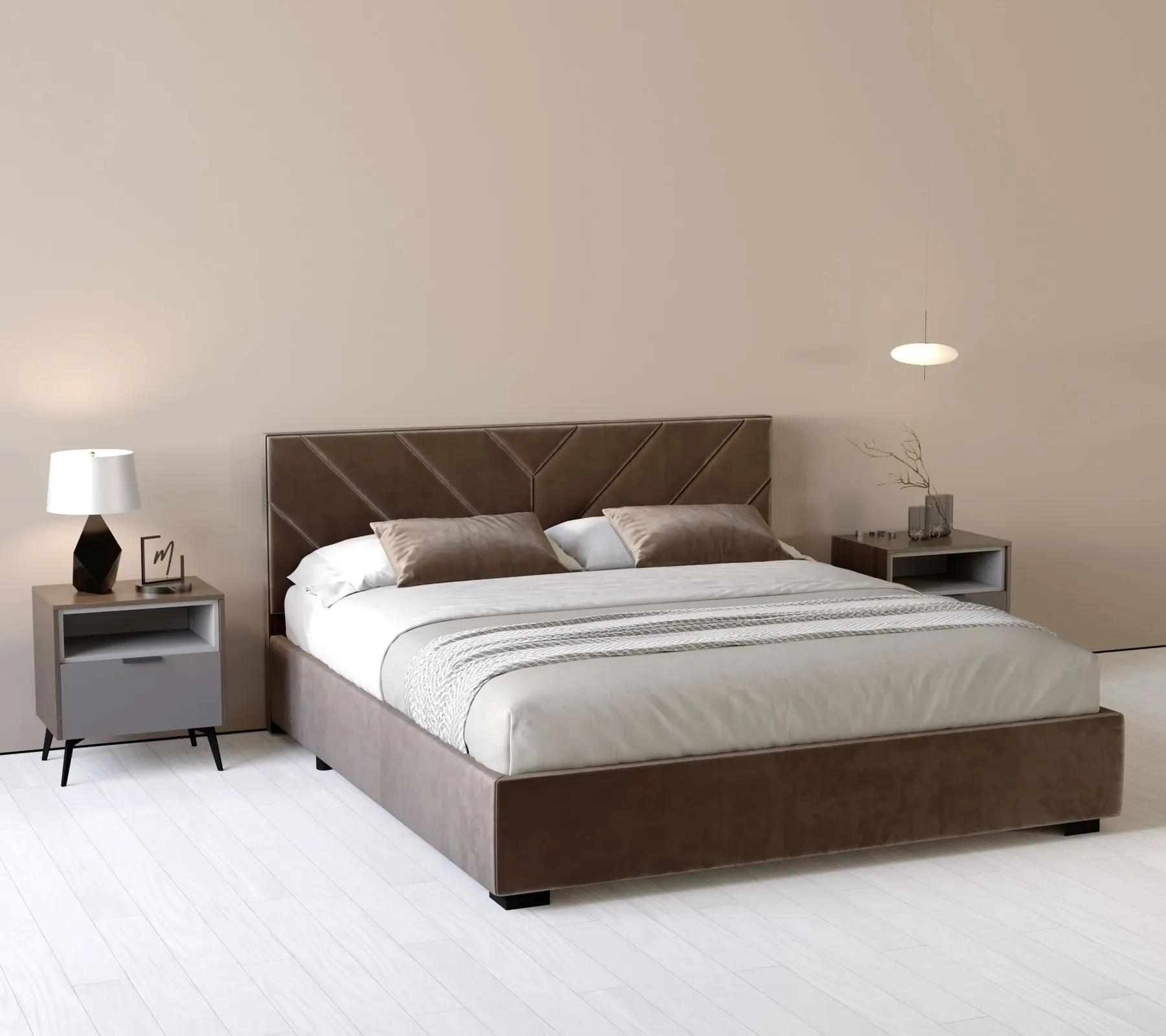 Кровать my-Kira 200x200 (Cioccolato)