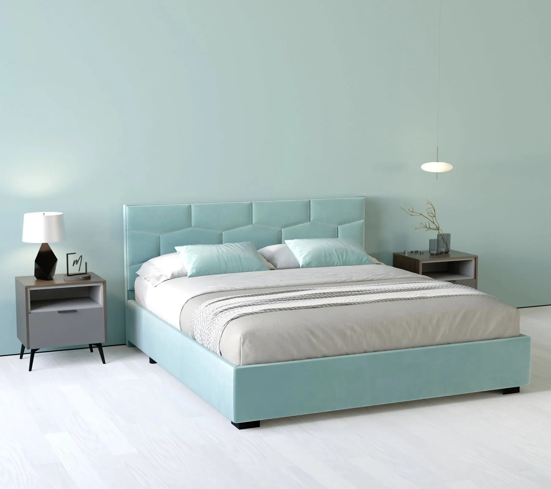 Кровать my-Mili 90x200 (Acqua)