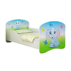 Кровать MyKids Elephant 27 140x70 (White/Blue) Thumb