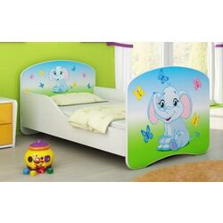 Кровать MyKids Elephant 27 140x70 (White/Blue) Thumb