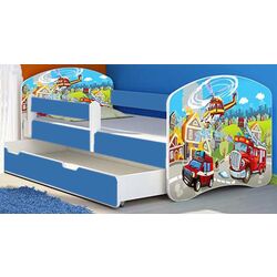 Кровать MyKids Fire Station с ящиком 160x80 (Blue) Thumb