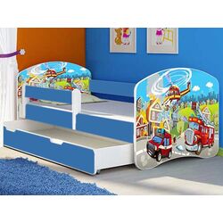 Кровать MyKids Fire Station с ящиком 160x80 (Blue)