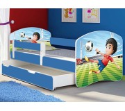 Pat MyKids Football cu sertar 160x80 (Blue)