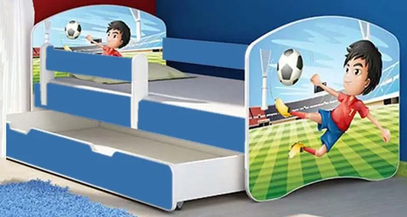 Pat MyKids Football cu sertar 160x80 (Blue) - 2