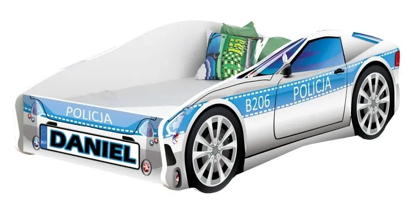 Pat MyKids Race Car 09 160x80 (White/Blue)