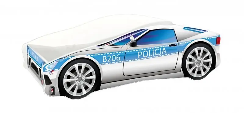 Pat MyKids Race Car 09 160x80 (White/Blue)