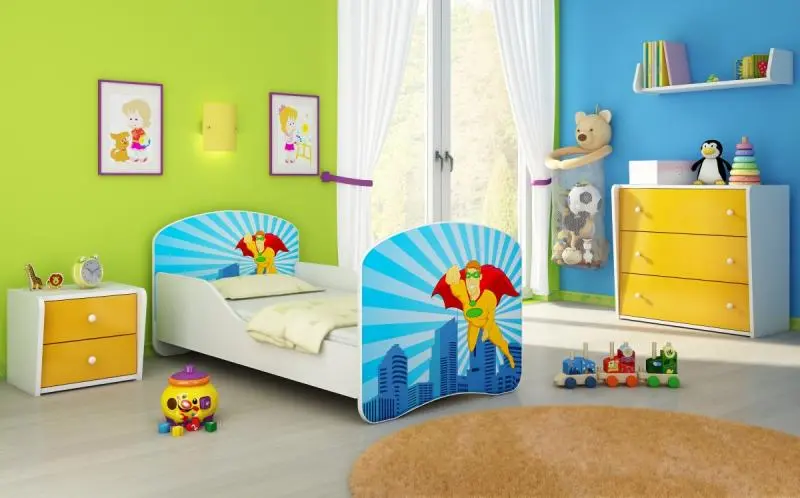 Pat MyKids Super Hero 19 140x70 (Blue/White)