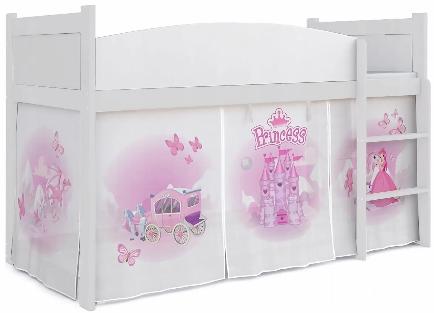 Кровать MyKids Twist Antresola 06 Princess Castle (White)