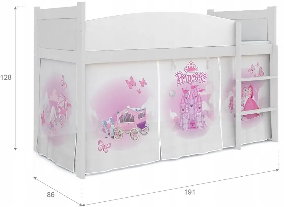 Кровать MyKids Twist Antresola 06 Princess Castle (White)