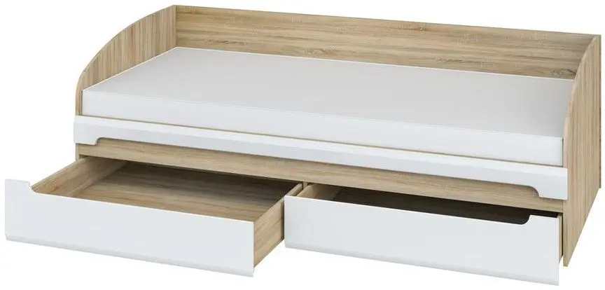 Pat Неман Leonardo МН-026-12 90x200 (Sonoma Oak/White Semi-Gloss) - 2