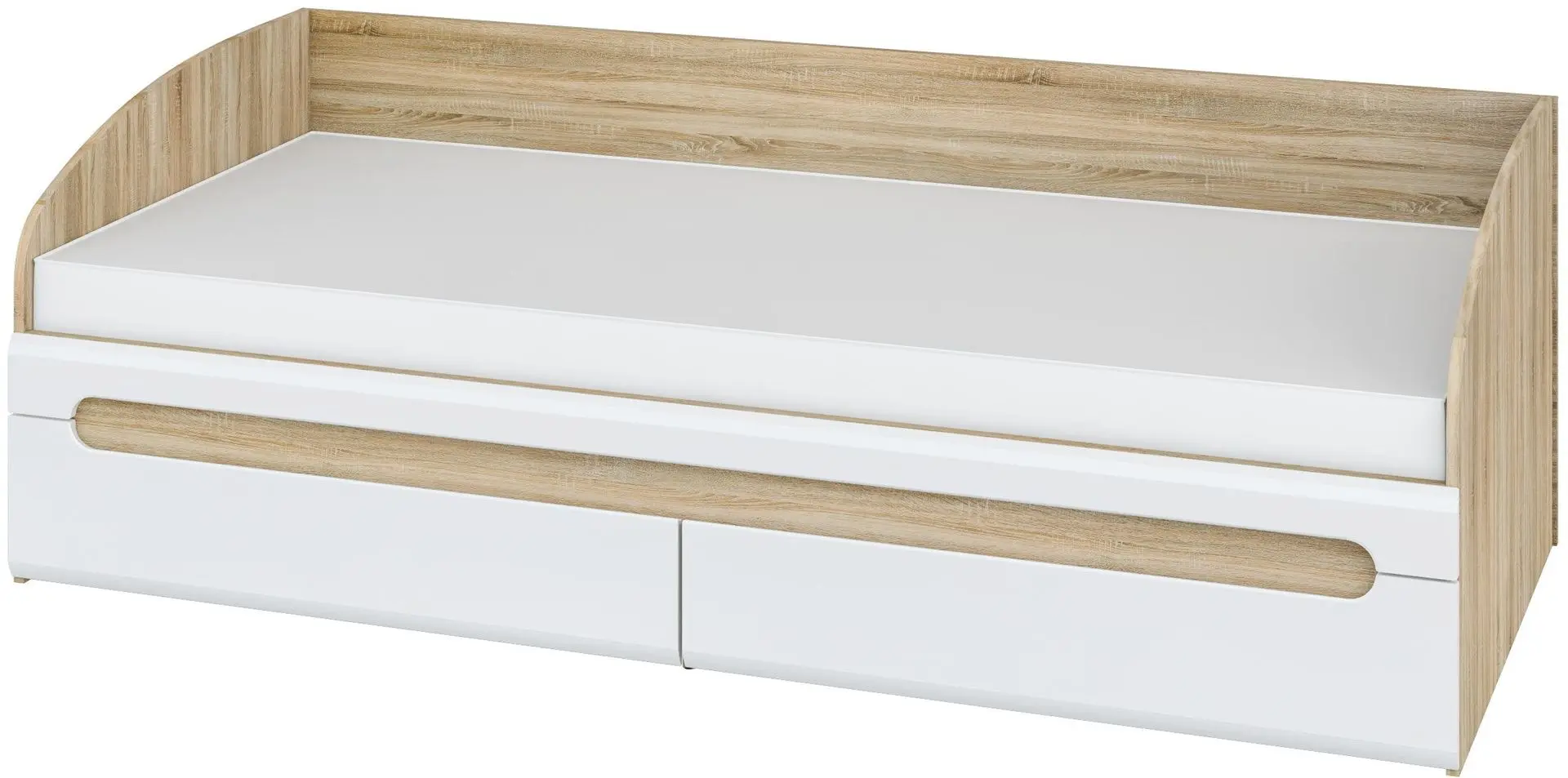 Pat Неман Leonardo МН-026-12 90x200 (Sonoma Oak/White Semi-Gloss)