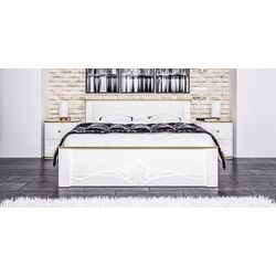 Кровать Неман Либерти МН-313-01-180 (Белый Глянец/Белый) Thumb