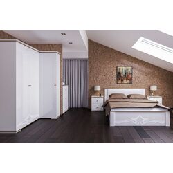 Кровать Неман Либерти МН-313-01-180 (Белый Глянец/Белый) Thumb