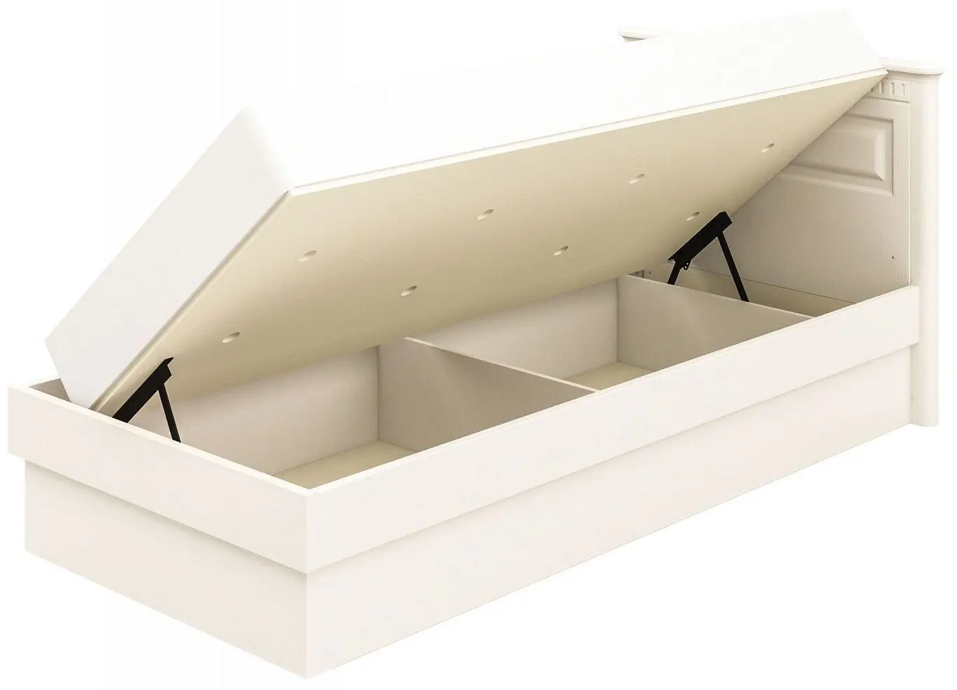 Кровать Неман Марсель МН-126-18(1) 90x200 (Крашеное Дерево/Крем) - 4