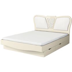 Кровать Неман София МН-025-01 (Крем Глянец/Крем)