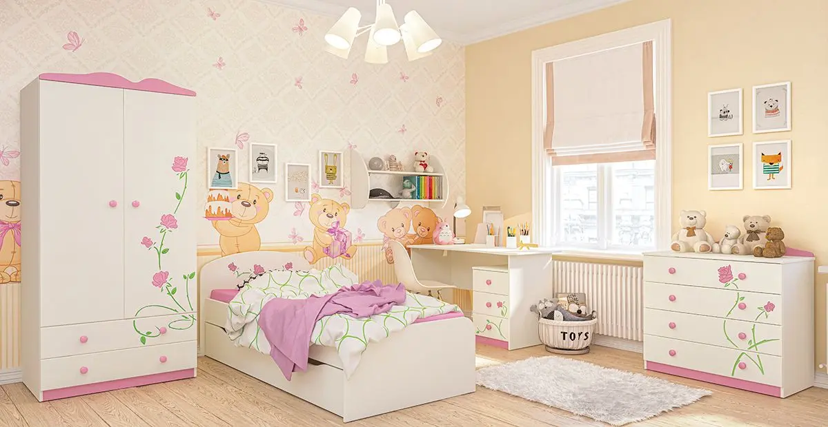 Pat Неман Teddi Rozaliya КР-3Д1 80x190 (Cream/Pink) - 4