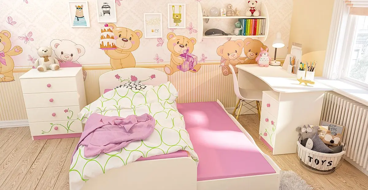 Pat Неман Teddi Rozaliya КР-3Д1 80x190 (Cream/Pink) - 3