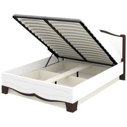 Кровать Неман Тиффани МН-122-01М 160x200 Венге/Белый Полуглянец (с подъем. мех.) Thumb