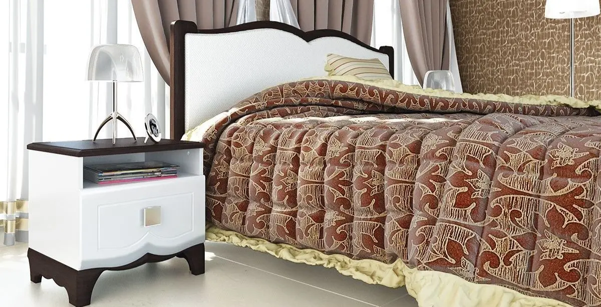 Кровать Неман Тиффани МН-122-01М 160x200 Венге/Белый Полуглянец (с подъем. мех.) - 2