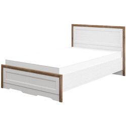 Кровать Неман Тиволи МН-035-25-120 (Белый Структурный/Дуб Стирлинг)